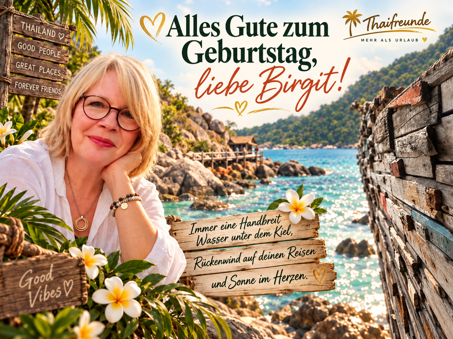 Geburtstagsgruß für Birgit Schumacher